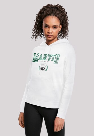 F4NT4STIC Sweatshirt ' Looney Tunes Marvin The Martian' in White: front