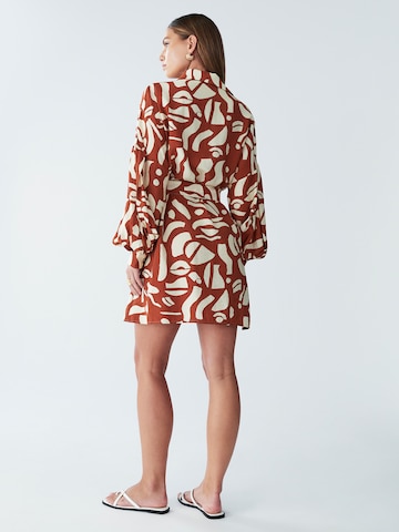 St MRLO Shirt dress 'Bligh' in Brown: back