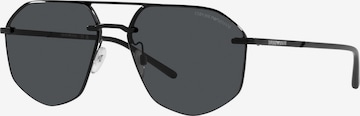 Lunettes de soleil Emporio Armani en noir : devant