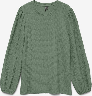 Camicia da donna 'VMCFlower' di Vero Moda Curve in verde: frontale