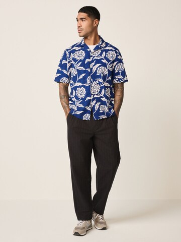 Next Comfort fit Button Up Shirt in Blue