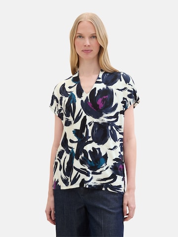 TOM TAILOR Blouse in Blauw: voorkant