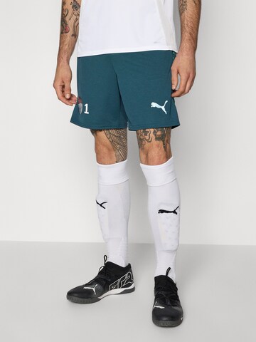 PUMA Regular Workout Pants 'Manchester City 25/26' in Green: front