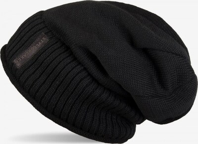 styleBREAKER Beanie 'Feinstrick Beanie mit Teddyfleece' in 56-61 in Black, Item view