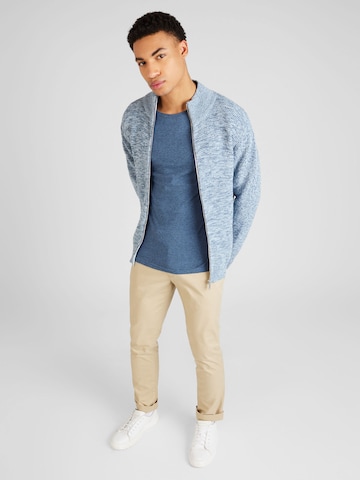 SELECTED HOMME Knit Cardigan 'VINCE' in Blue