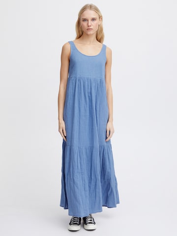 ICHI - Vestido de verano 'FOXA' en azul: frente