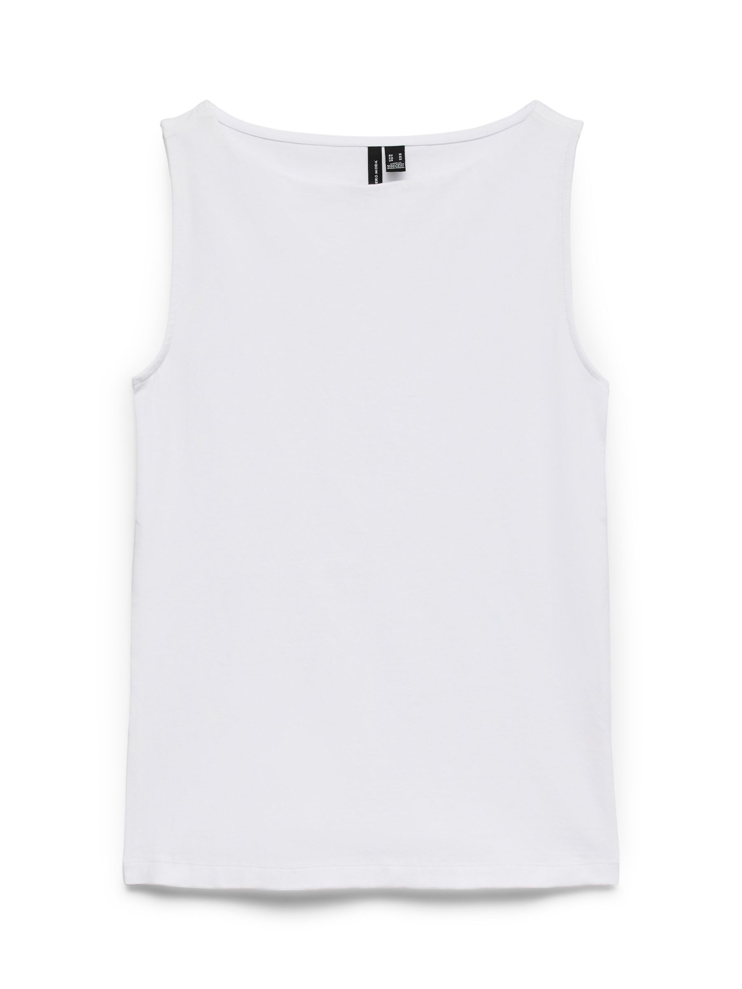 Vero Moda Curve Top 'SAGA' in Wit: voorkant