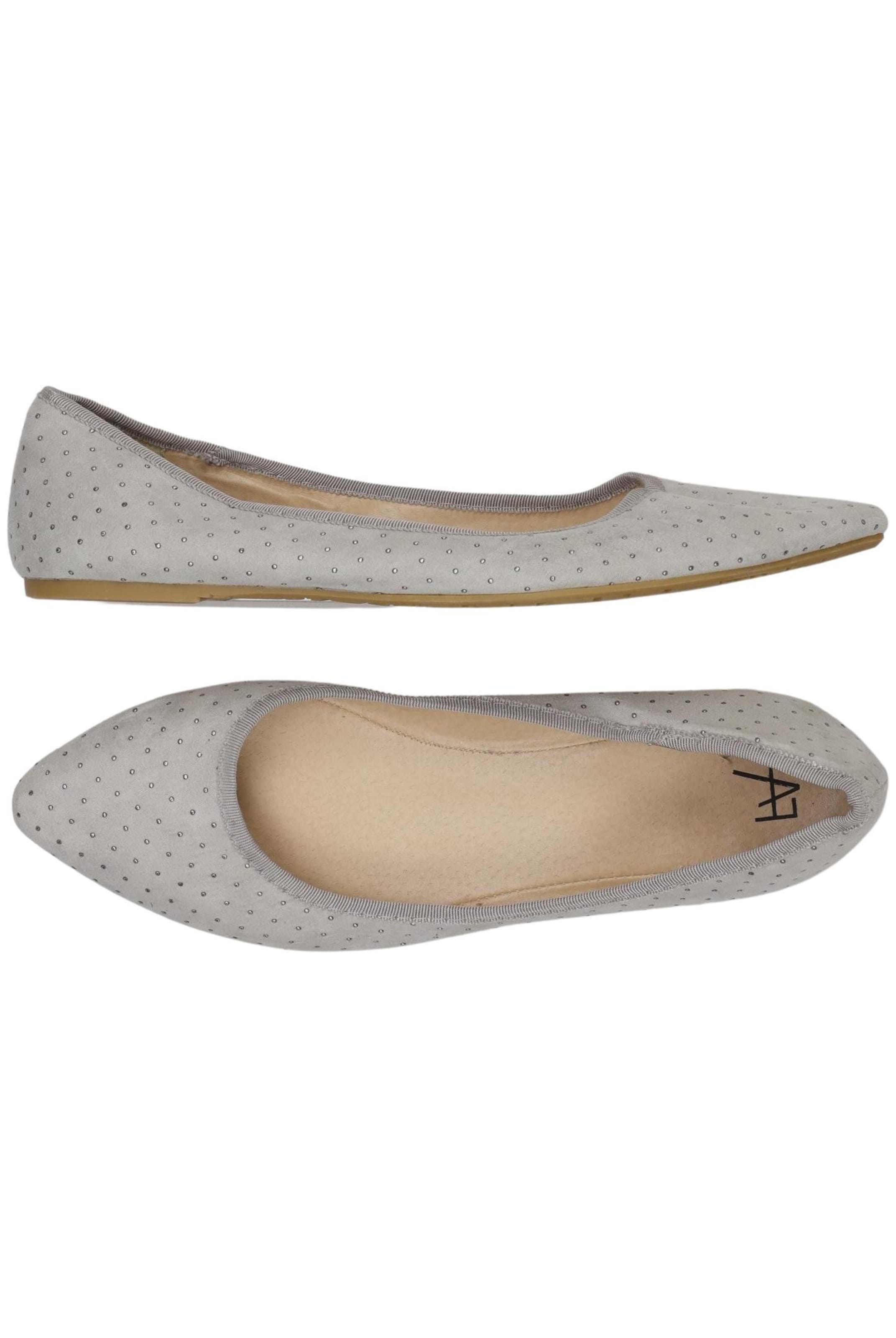 Anna Field Flats & Loafers in 38 in Grey: front
