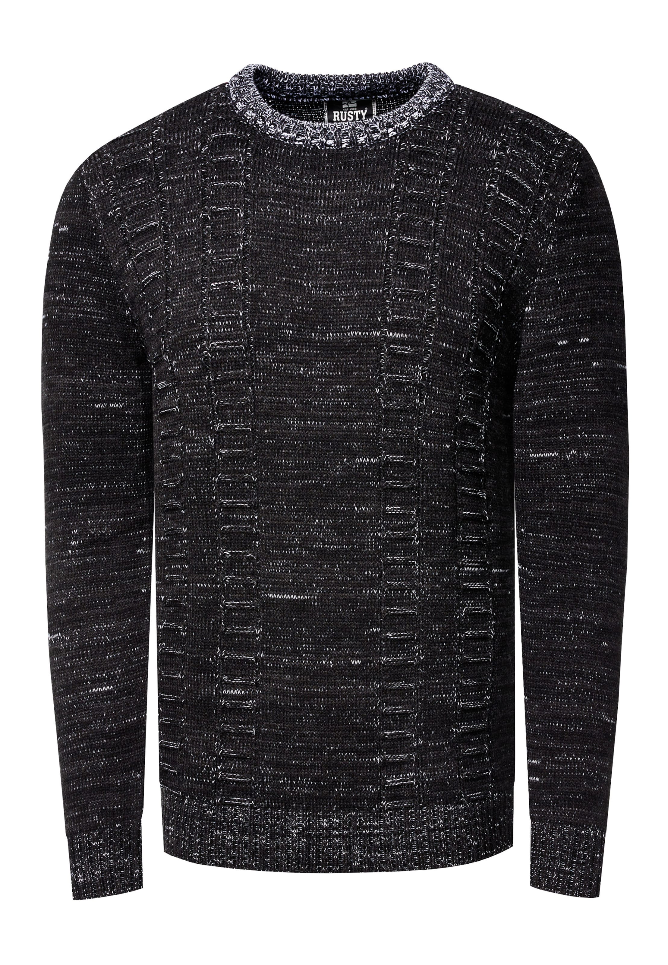 Rusty Neal Trui in Zwart: voorkant