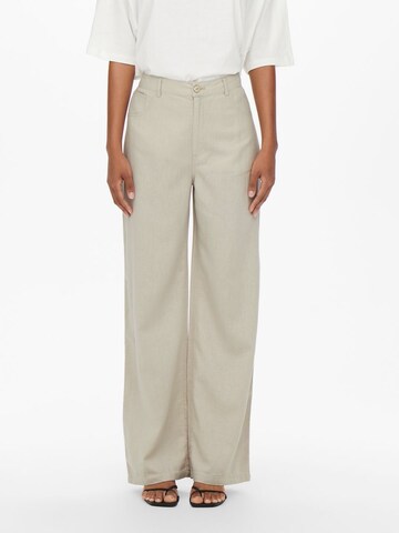 ONLY Wide leg Pants 'Hope' in Grey: front