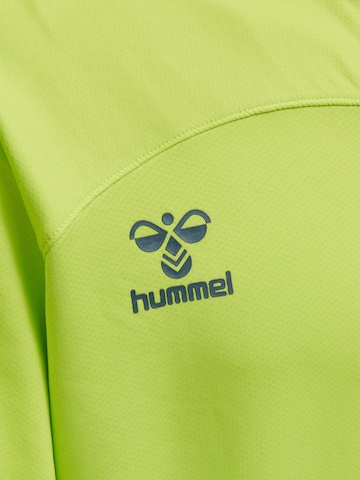 Hummel Athletic Zip-Up Hoodie 'Lead' in Green