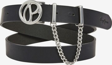 Pepe Jeans - Cinturón 'LETI' en negro: frente