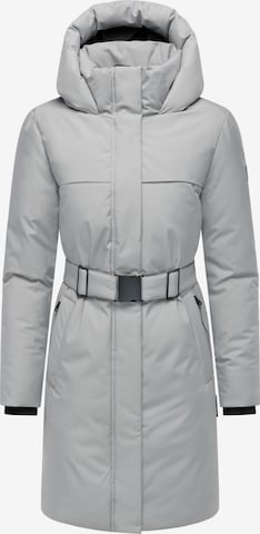 NAVAHOO Mantel 'Gipfelspass XIV' in Grau: Vorderseite