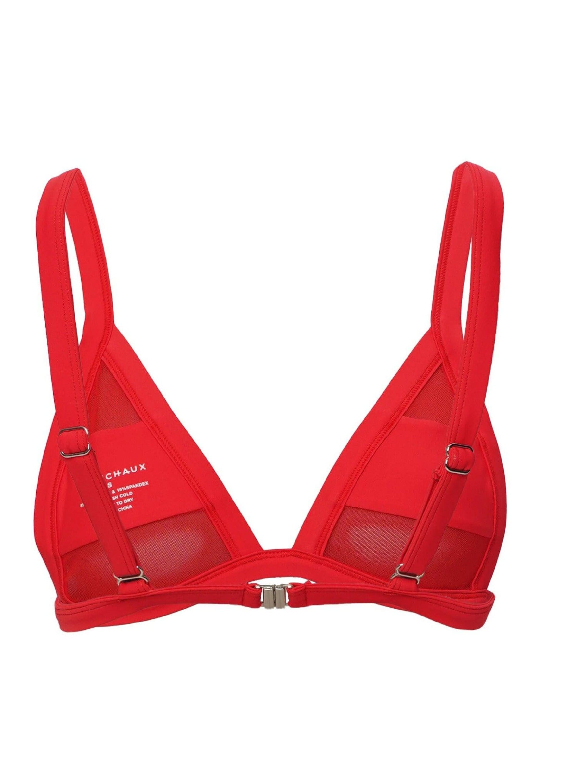 La Michaux Triangel Bikinitop 'FIERCE' in Rood