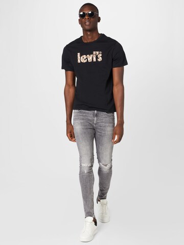 LEVI'S ® Μπλουζάκι 'Graphic Crewneck Tee' σε μαύρο