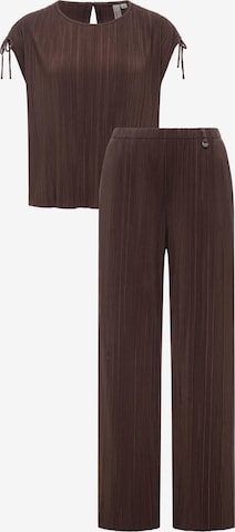 Ragwear - Calças de fato 'Verllen Youmodo' em castanho: frente