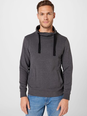 Sweat-shirt TOM TAILOR en gris : devant