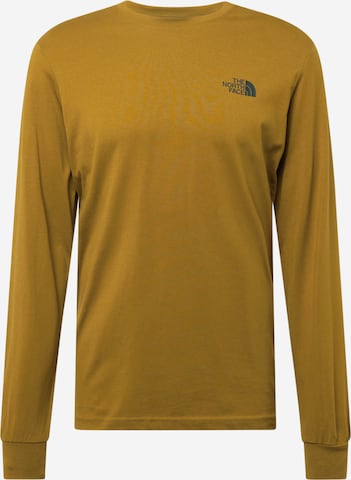 T-Shirt 'REDBOX' THE NORTH FACE en jaune : devant