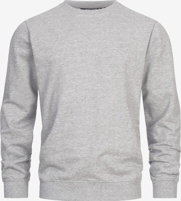 INDICODE JEANS Sweatshirt ' Holt ' in Grijs: voorkant