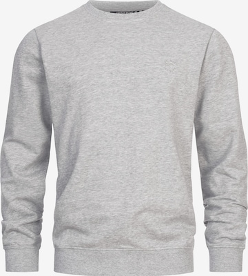 INDICODE JEANS Sweatshirt ' Holt ' in Grey: front