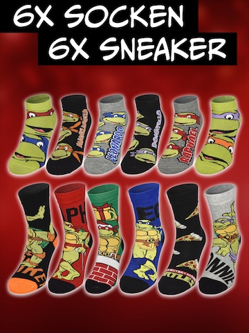 Teenage Mutant Ninja Turtles Socken 'Adventskalender mit 12 Paar'‌‌‌‌‌‌‌‌‌ in Mischfarben
