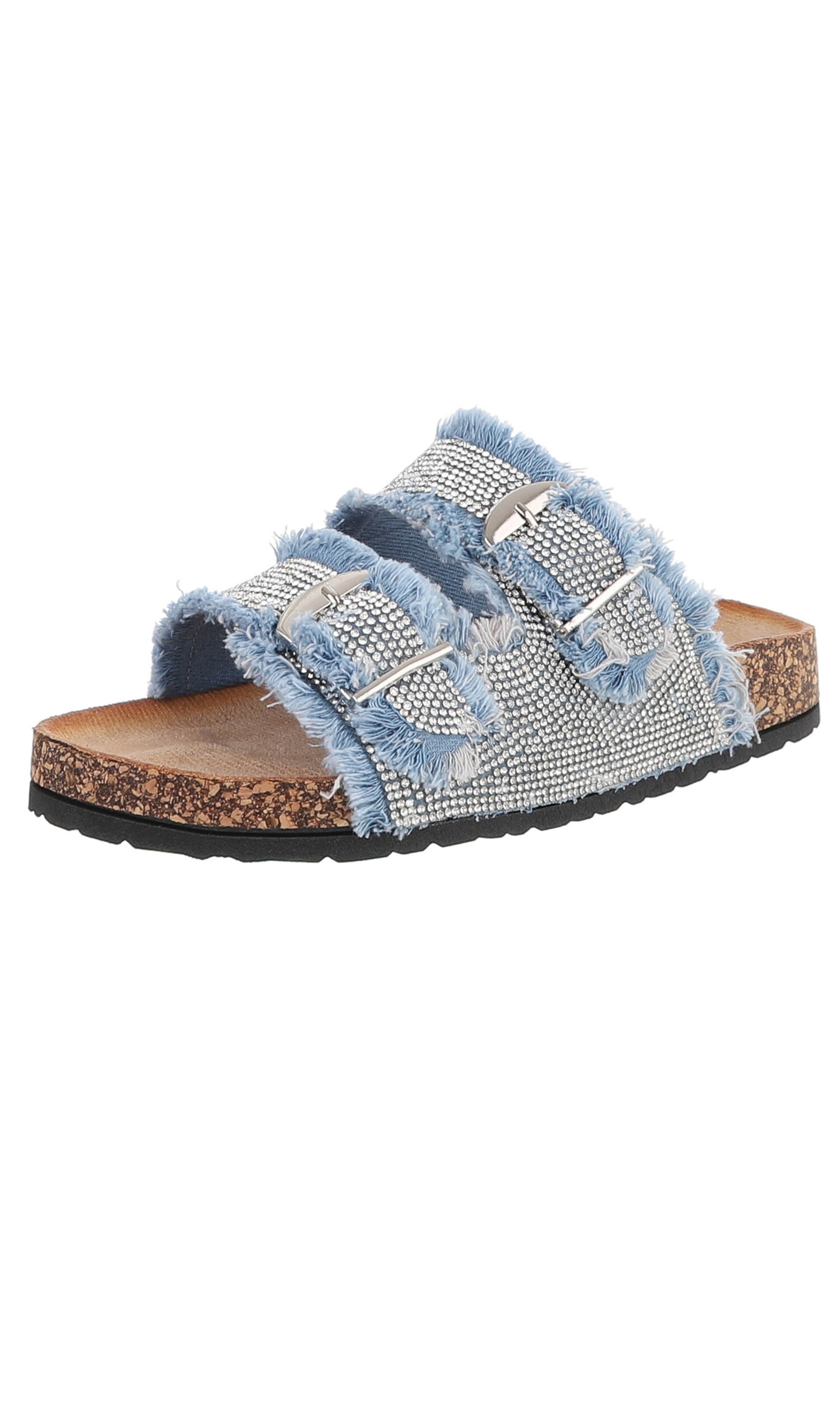 Ital-Design Mules in Blue: front