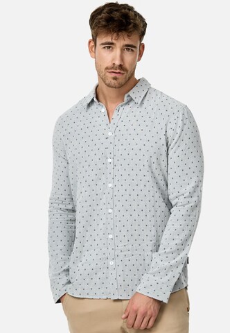 INDICODE JEANS Regular Fit Hemd ' Joffrey ' in Weiß: Vorderseite
