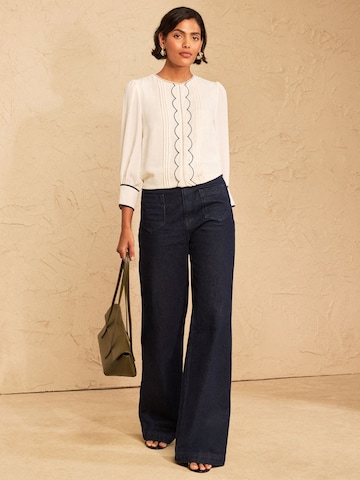 love & roses Blouse in Beige