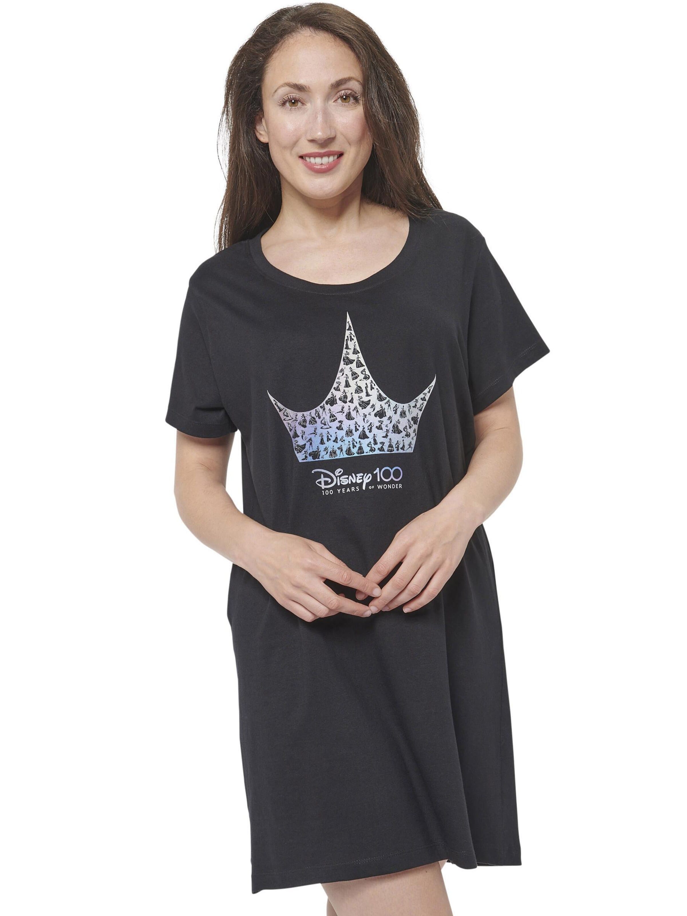 DISNEY Nightgown 'Princess' in Black: front