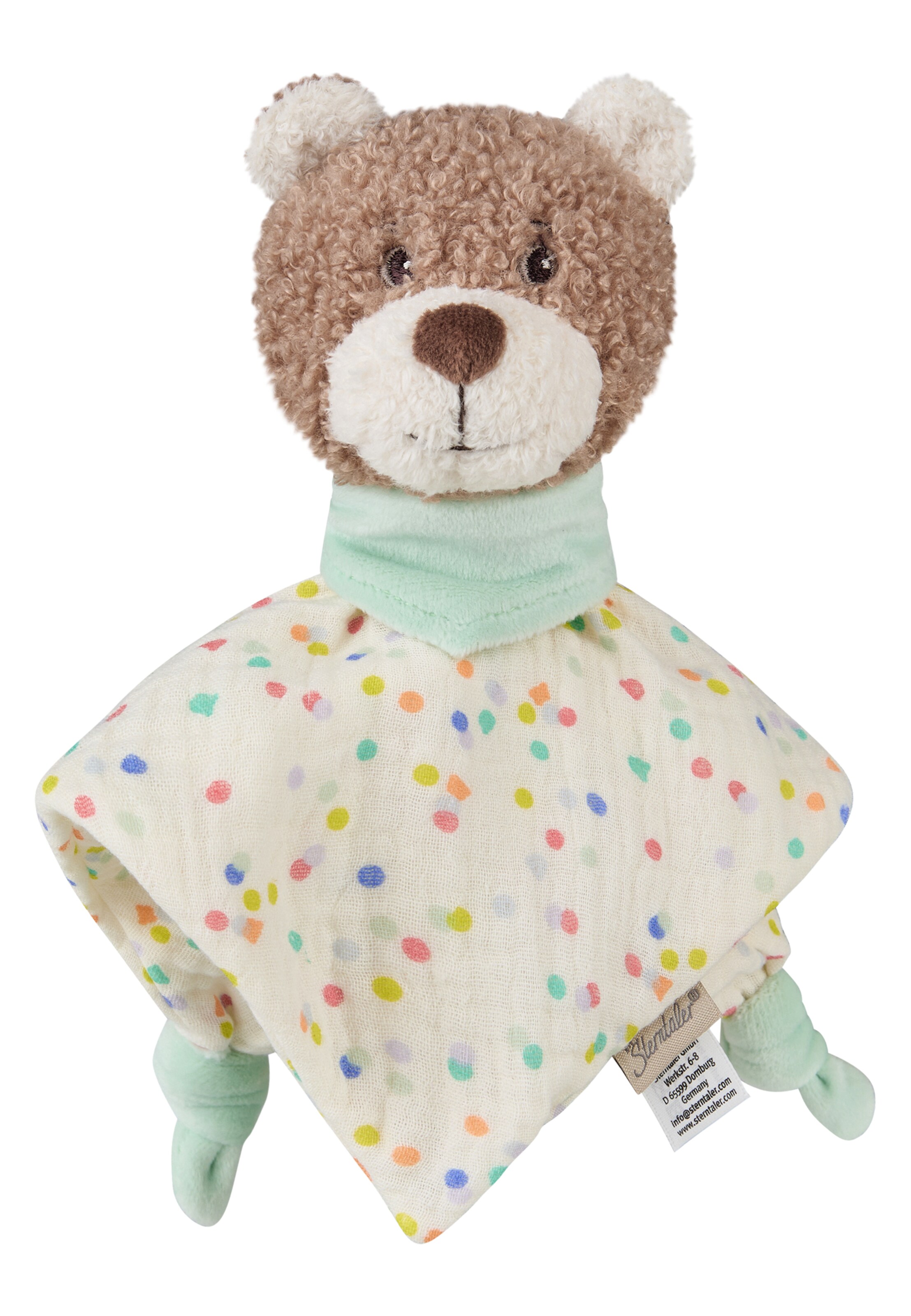 STERNTALER Wrap 'Bär Bo' in Brown / Pastel green / Off white, Item view