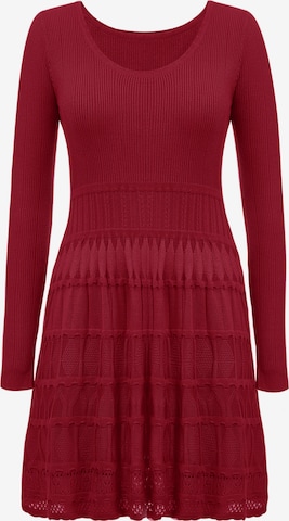 Imily Bela Sukienka z dzianiny w kolorze czerwony: przód