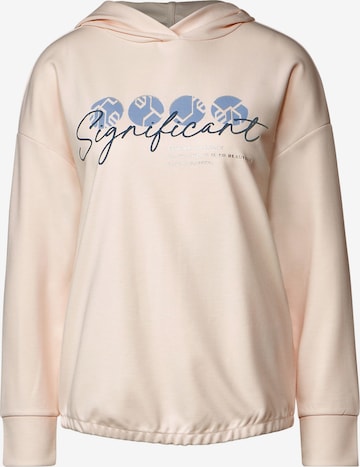 STREET ONE Sweatshirt in Beige: front