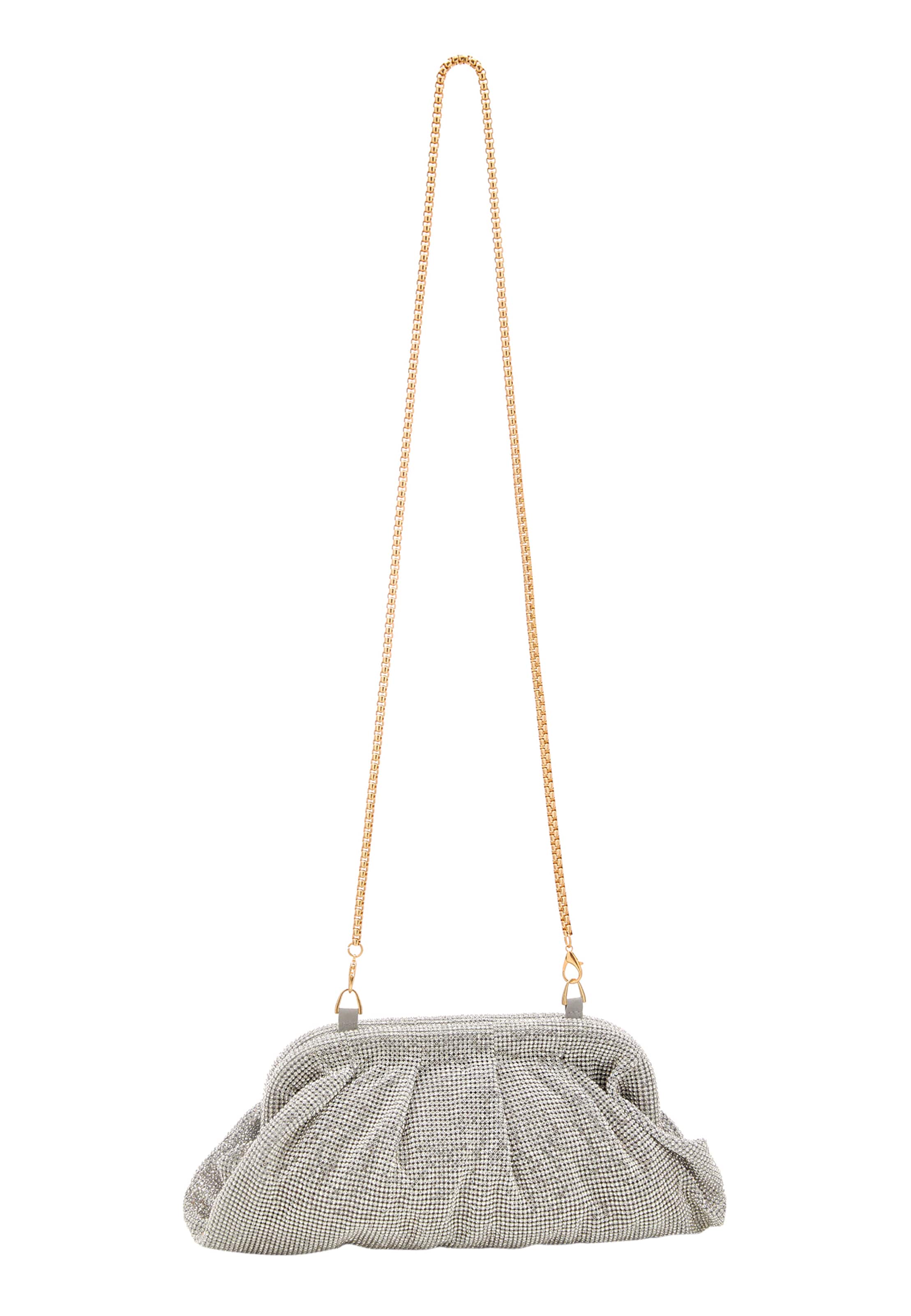 NAEMI Клатч в Серебристый: спереди