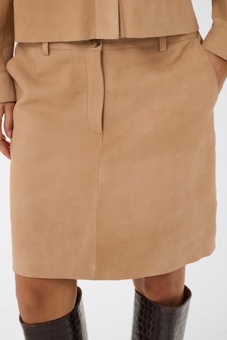 Jupe 'SLParvati' SOAKED IN LUXURY en marron