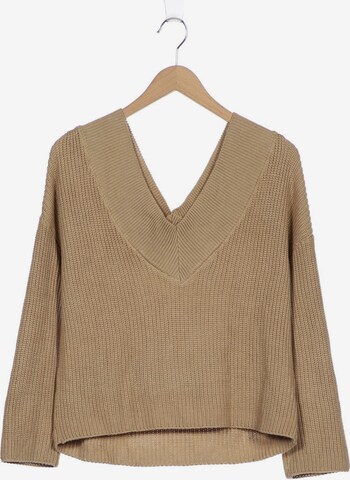 NA-KD Sweater & Cardigan in XS in Beige: front