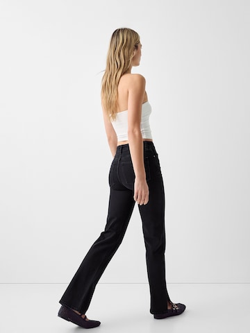 Bershka Regular Jeans in Schwarz