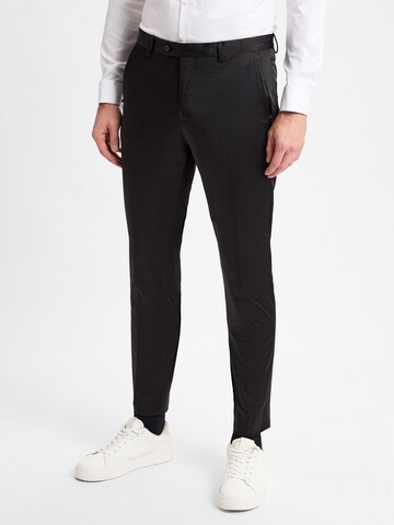 Finshley & Harding London Regular Hose 'Hoxdon' in Schwarz: Vorderseite