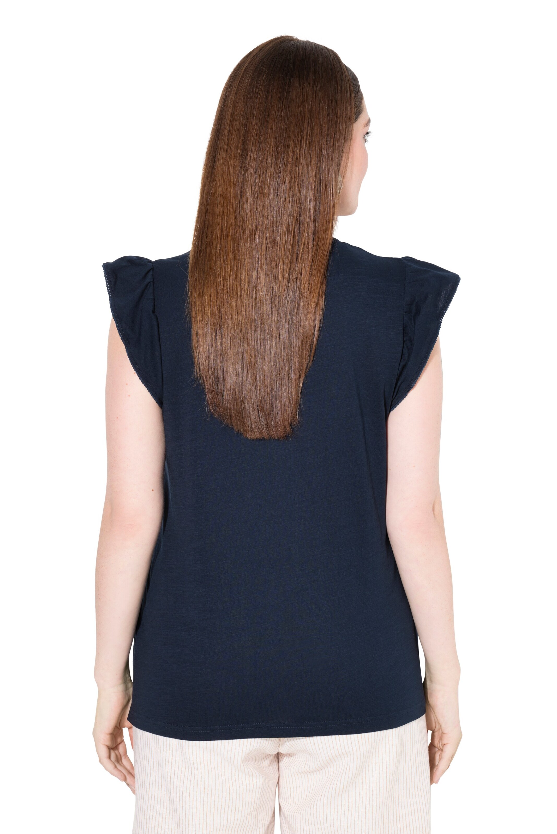 T-shirt Ulla Popken en bleu