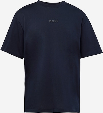 Maglietta di BOSS in blu: frontale