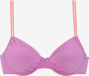 Invisible Hauts de bikini sport VENICE BEACH en violet : devant