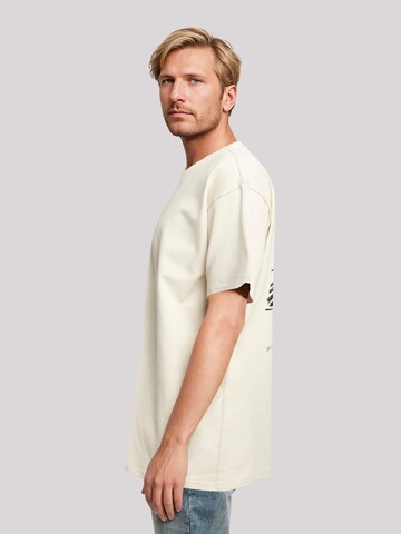 T-Shirt 'Escape Discover the World Town Train Station' F4NT4STIC en beige
