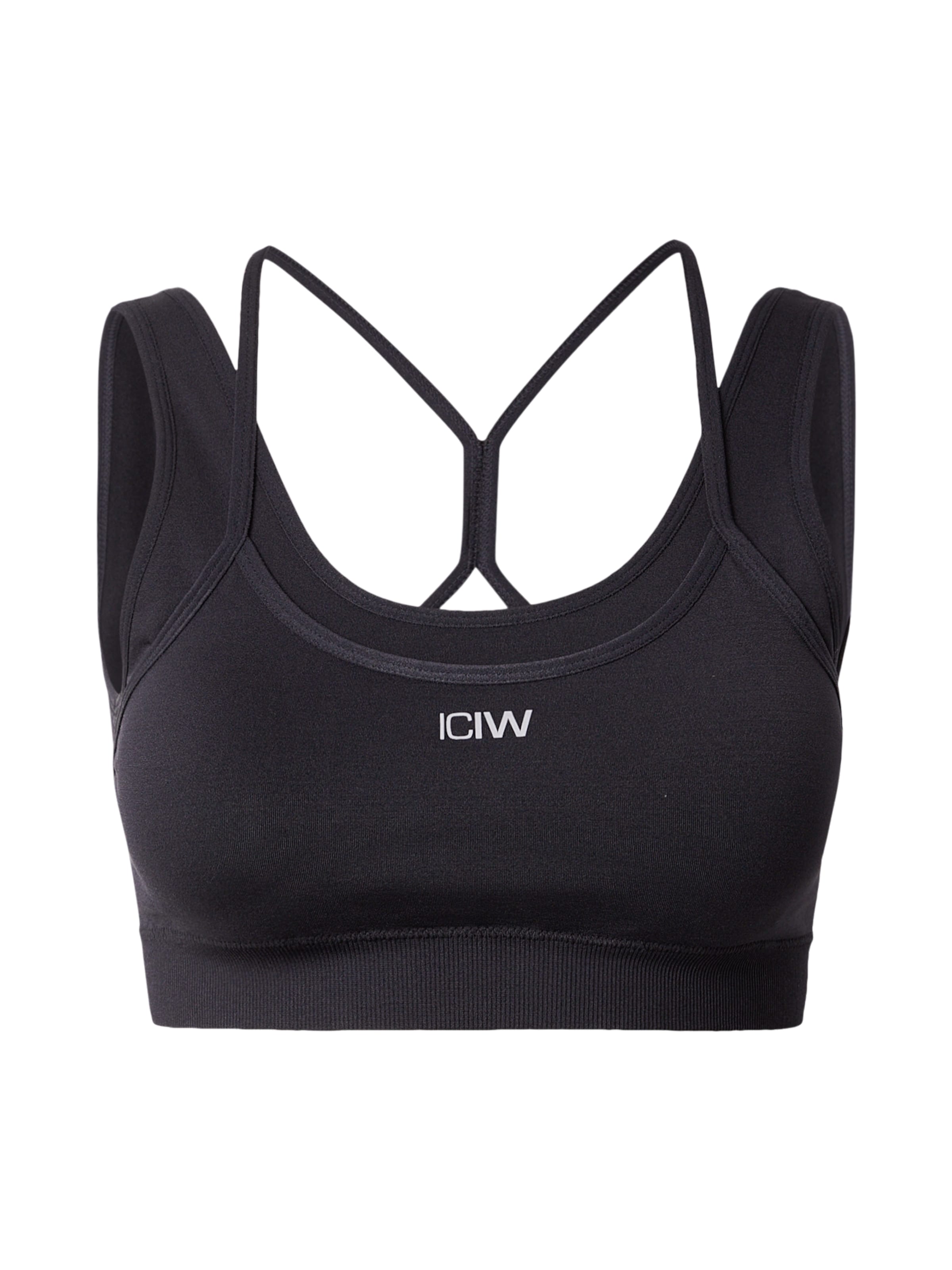 ICANIWILL Αθλητικό σουτιέν 'Mirage' σε μαύρο: μπροστά