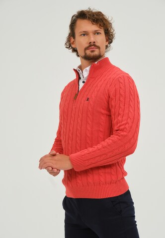 Pull-over Giorgio di Mare en rouge