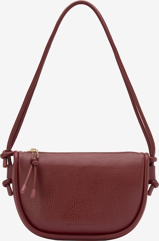 Adolfo Dominguez Schultertasche 'Luna' in Rot: Vorderseite