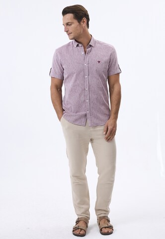 Coupe regular Chemise Felix Hardy en rouge