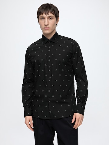 Regular fit Camicia di Karl Lagerfeld in nero: frontale