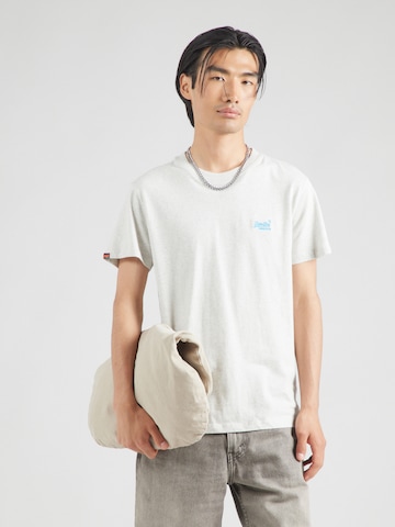 Superdry Shirt 'ESSENTIAL' in Grey: front