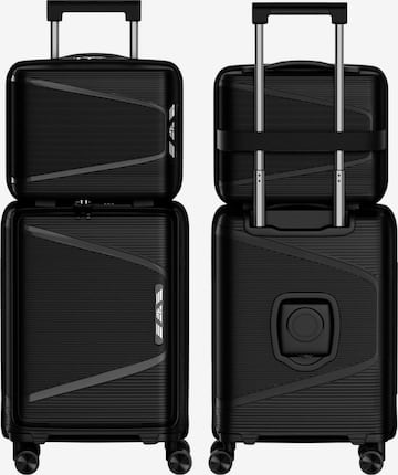 4FLY Suitcase Set 'Linea Lux' in Black: front