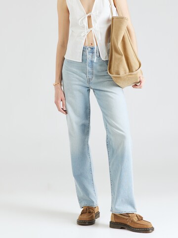 LEVI'S ® Bootcut Jeans 'Ribcage Straight Ankle Performance Cool' in Blauw: voorkant