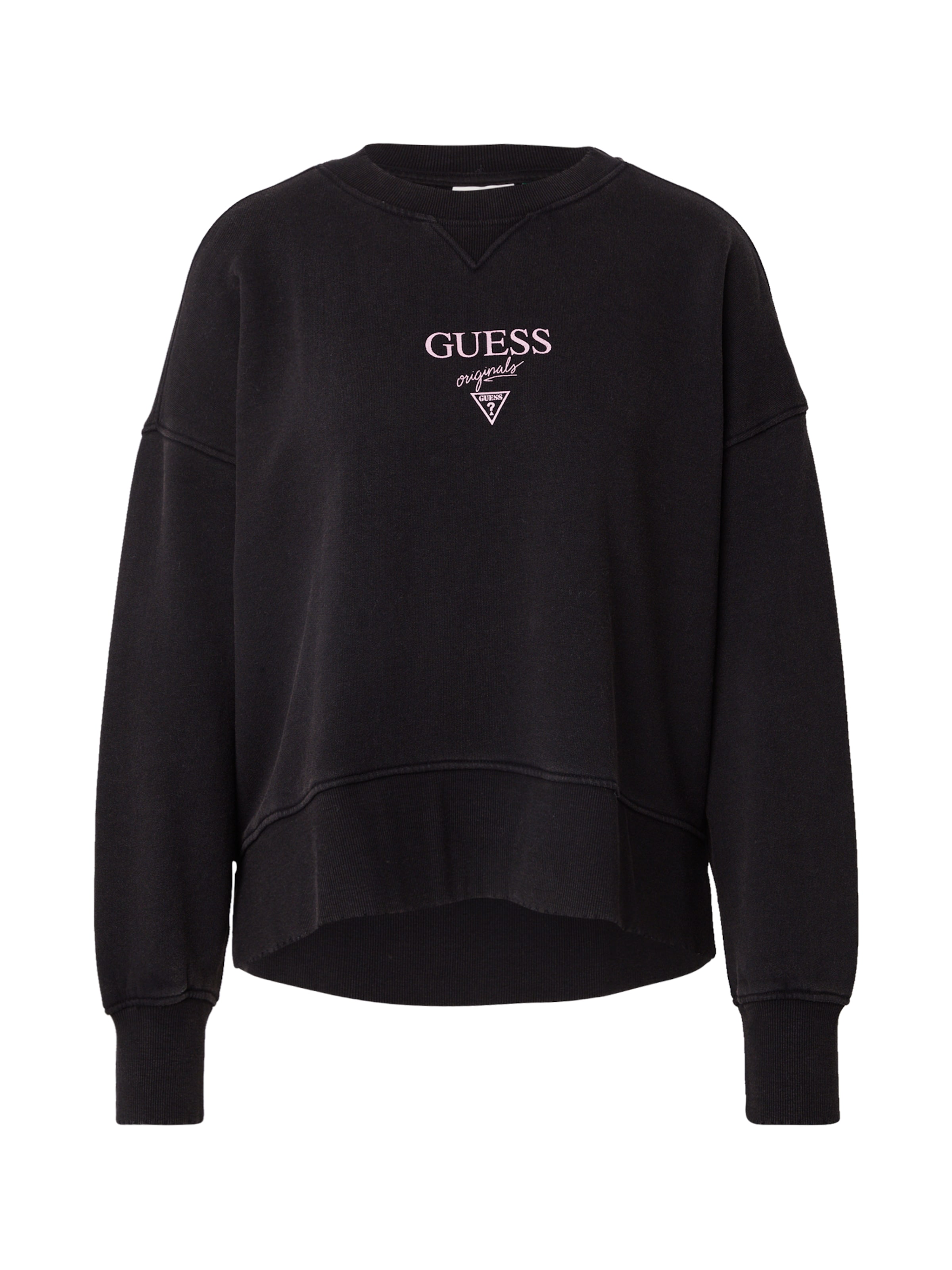 GUESS Originals Sweatshirt 'DISTRESSED BAKER' in Black: front